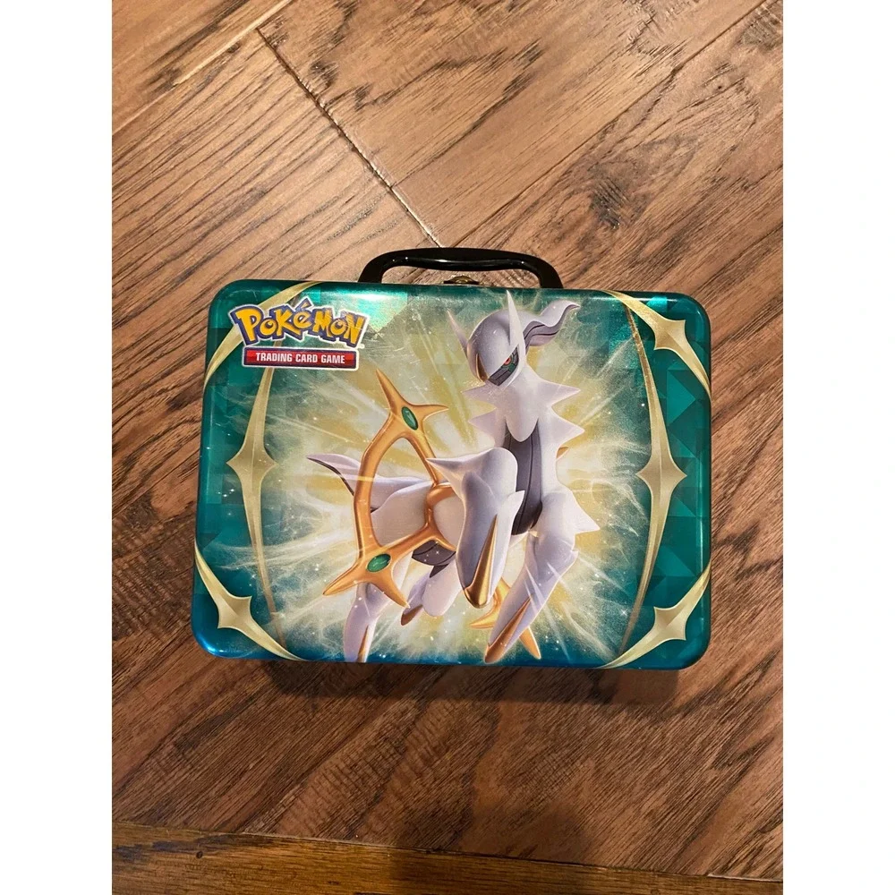 Pokemon TCG Collector Chest Arceus Tin Storage Case Lunch Box Cyndaquil‎ Rowlet